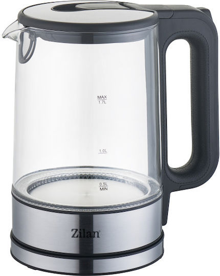 Zilan Βραστήρας 1.7lt 2200W Ασημί