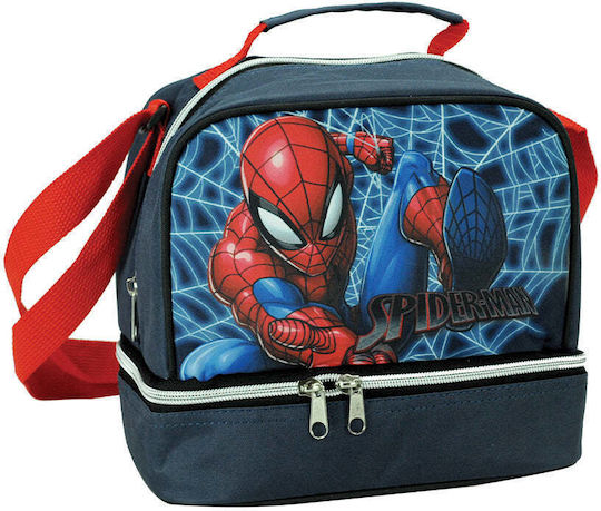 Gim Spiderman School Insulated Shoulder Lunch Bag 4.5lt Multicolour Spiderman 20 x 15 x 21cm