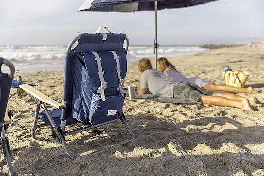 Sport Brella Καρεκλάκι Παραλίας Μπλε Αδιάβροχο