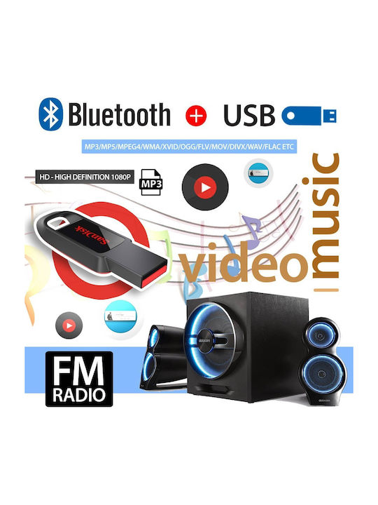 Автомобилно Радио (1 DIN) (Bluetooth/USB)