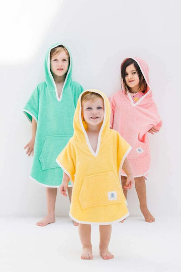 Kid's Beach Poncho Protection Summer Pink 3-8 Years