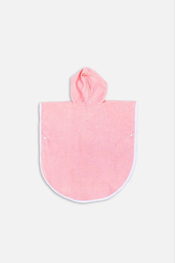 Kid's Beach Poncho Protection Summer Pink 3-8 Years