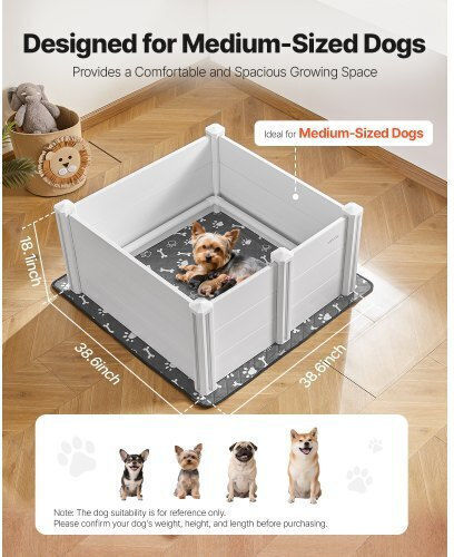 Vevor Door Dog made of Plastic in Gray Color 38.6 x 38.6 x 18.1cm