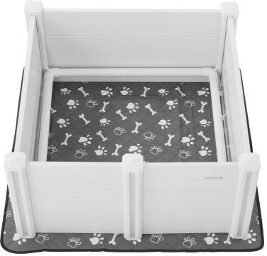 Vevor Door Dog made of Plastic in Gray Color 38.6 x 38.6 x 18.1cm