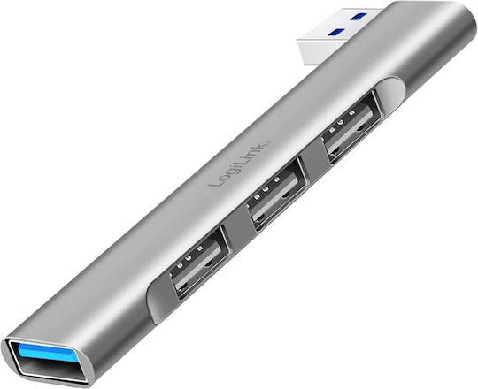 LogiLink Hub 4 Porturi USB 3.0 Cu Conectare USB-A Gri
