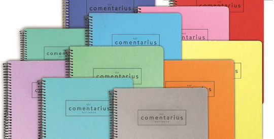 Neohart Spiral Notebook Ruled A4 60 Sheets 2 Subjects Comentarius 1pcs (Μiscellaneous colours)