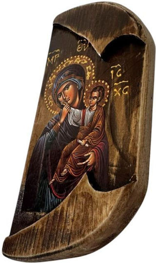 Taufgeschenk mit Kirchlichem Bild aus Holz 1cm