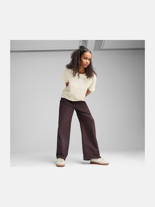 Damen T-Shirt Beige