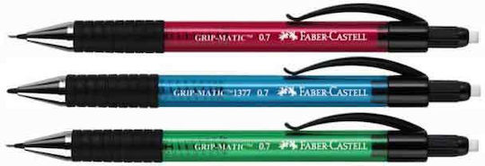 Faber-Castell Gripmatic Μηχανικό Μολύβι 0.7mm με Γόμα 1τμχ Μπλε