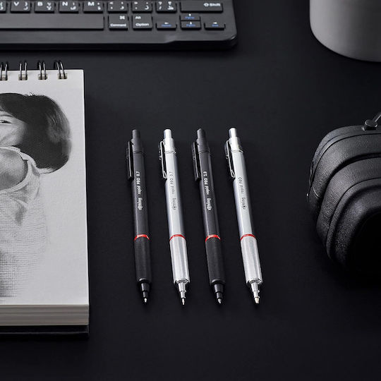 Rotring Rapid Pro Mechanical Pencil for Drawing Metallic 1pcs Black