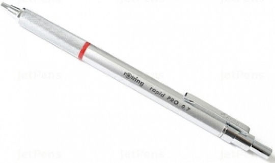 Rotring Rapid Pro Creion mecanic de desen Metalic 0.5mm cu Radiera si Ascutitoare 1buc Argintiu