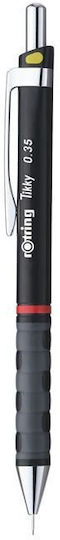 Rotring Tikky Mechanical Pencil for Drawing Metallic 12pcs Black