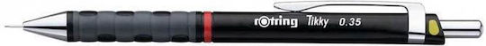 Rotring Tikky Mechanical Pencil for Drawing Metallic 12pcs Black