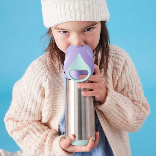 Παγούρι Θερμός 500ml Καλαμάκι B.box Blue Slate