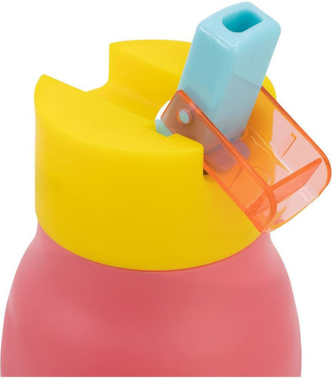 Stor Peppa Pig Core 2022 Kids Water Bottle Peppa Pig Stainless Steel with Straw 420ml