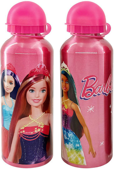 Justnote Barbie Kinderflasche Barbie Aluminium Rosa 500ml