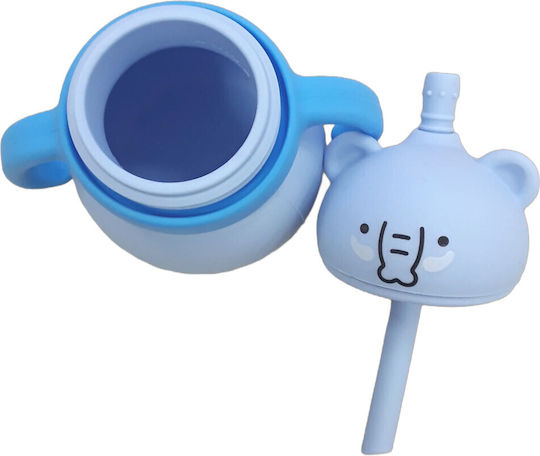Παγούρι Σιλικόνης Λαβές 200ml Toddler Blue Elephant 32116000001