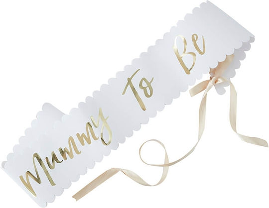 Sash Oh Baby Mother To Be Paper Foil 75 X 10 Cm