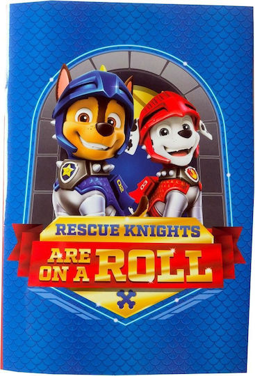 Gim Τετράδιο Ριγέ Β5 40 Φύλλων Paw Patrol Rescue Knights Are On A Roll Μπλε