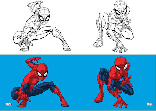 Διακάκης Τετράδιο Ριγέ Β5 40 Φύλλων Spiderman (Διάφορα Σχέδια)