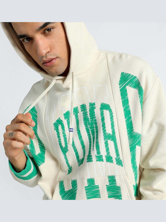 Sweatshirt mit Kapuze Weiß