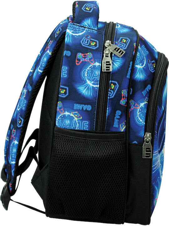 Back Me Up School Bag Backpack Elementary, Elementary Blue with Water Bottle Holder 30Liters