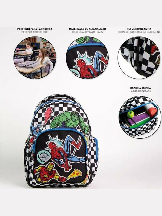 Avengers School Backpack for Elementary Black 34 x 3.3 x 42cm