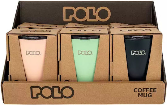 Polo Ποτήρι Θερμός Ανοξείδωτο BPA Free 350ml Πολύχρωμο με Καλαμάκι