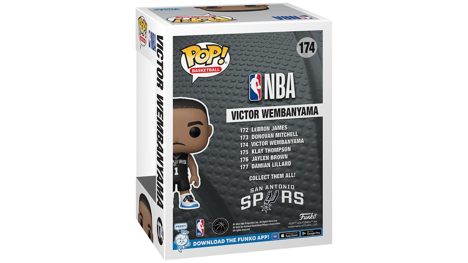 Funko Pop Figur NBA San Antonio Spurs Victor Wembanyama #174