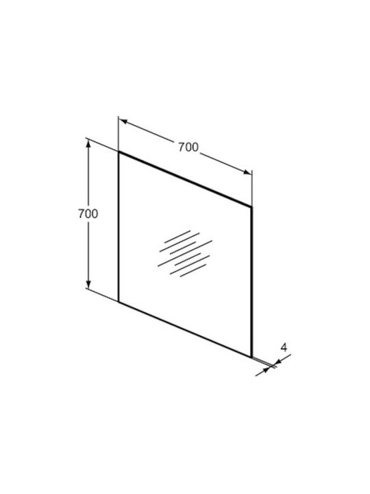 Ideal Standard Καθρέπτης Μπάνιου 70x70cm
