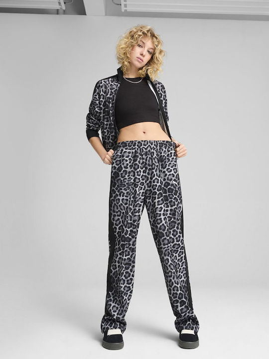Puma Women's T7 Leo Luxe Aop Straight Pants Op 63234301