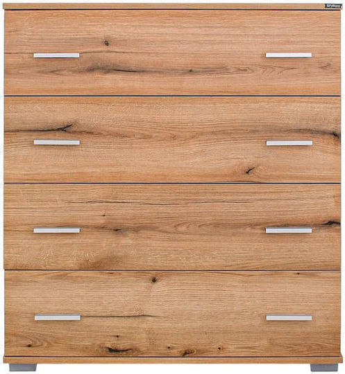 Συρταριέρα Κρεβατοκάμαρας Ξύλινη Artisan 90x44x106εκ.