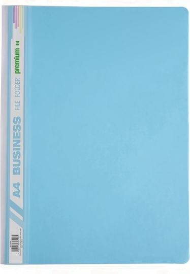 A&G Paper Clipboard with Spring for Paper A4 Light Blue Premium 1pcs