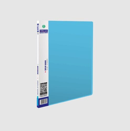 Metron Mappe Suppl mit 20 Plastikhüllen Folien für Papier A4 Blau 1Stück