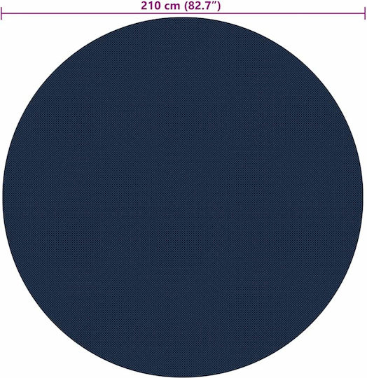 vidaXL Solar Rectangular Pool Cover Pool Cover Black/Blue 210 cm made of Polyethylene 210x210cm 1pcs