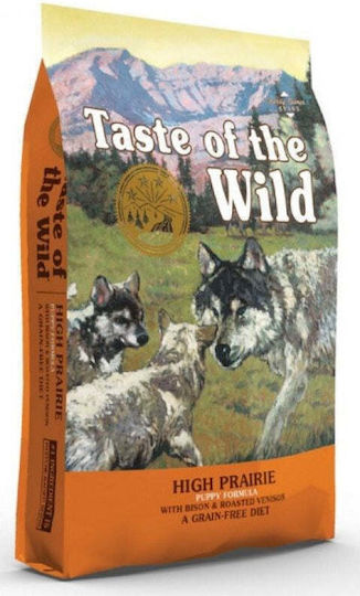 Taste Of The Wild High Prairie Puppy Formula 5.6kg Dry Food Grain-Free for Puppies with Bison and Deer