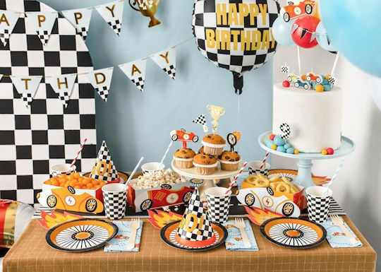 PartyDeco Disney Cars Party Hats 6pcs