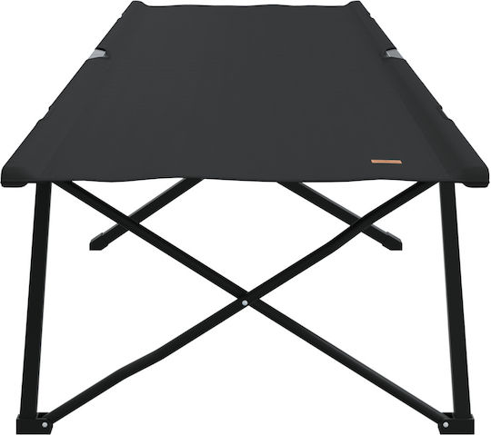 Folding Guest Bed Without Mattress Single Black 208x74x74cm