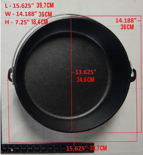 Lodge Κατσαρόλα για Camping 9500ml