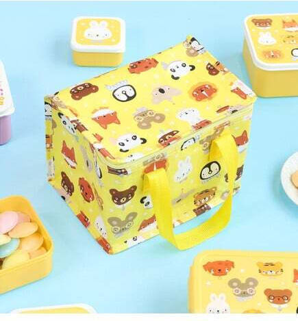 A Little Lovely Company Schulische Isolierte Kinder Lunchtasche Handtasche 5,5 Liter Gelbe 16x16x23cm