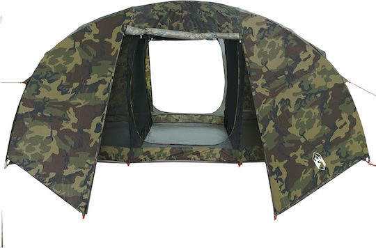 vidaXL Fishing Igloo Green Camping Tent for 7 People 514x465x187cm
