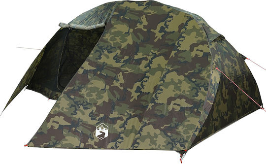 vidaXL Fishing Igloo Green Camping Tent for 7 People 514x465x187cm