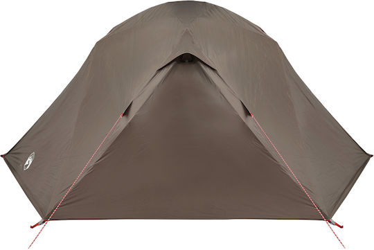 vidaXL Camping Tent Tunnel Brown with Double Cloth for 7 People 514x465x187cm