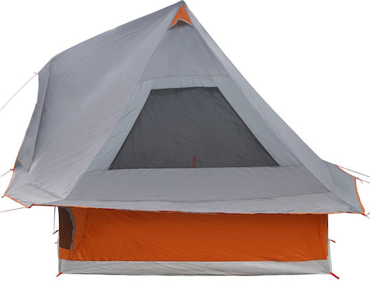 vidaXL Summer Camping Tent Teepee Gray for 6 People 466x310x240cm