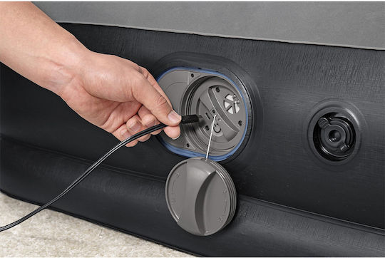 Bestway Double Inflatable Sleeping Mattress with Integrated Electric Pump Tritech Queen 203x152x36 cm