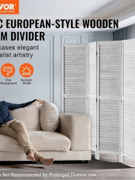 Vevor Decorative Room Divider Wooden 162x170cm