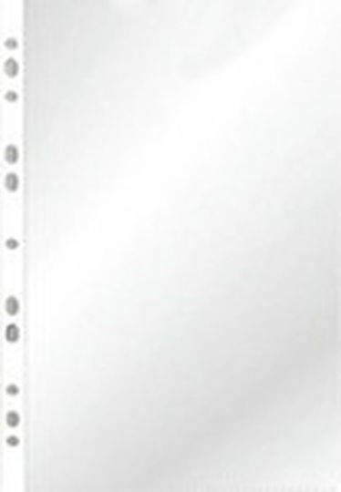 Black Red Πλαστικές Ζελατίνες για Έγγραφα A4 με Τρύπες 100τμχ
