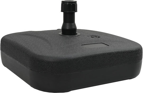 Outdoor Umbrella Base Vidaxl 28 Kg of Sand or 24 Liters of Water Black