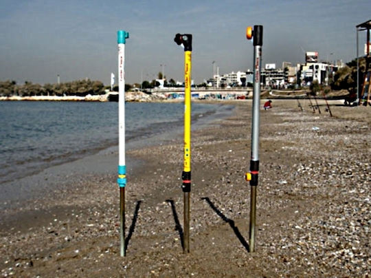 Golden Fleece Κρουστικό Κοντάρι Μεταλλικό 32mm Λευκό /Σιέλ