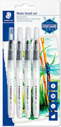 Staedtler 949 Water Brush Malpinsel-Set 4Stück 949-SBK4-C